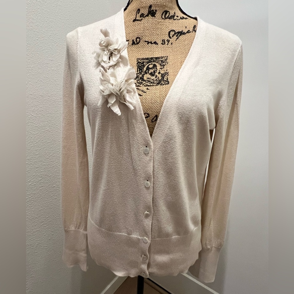 LOFT Cream Cardigan